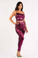 Metallic ruched set: S / TAUPE