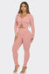2 Pcs Seamless Long Sleeve Hoodie and Highwaist Legging Set: 3 S/M / 3 L/XL / BLACK
