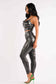 Metallic ruched set: M / TAUPE