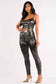 Metallic ruched set: S / TAUPE