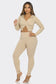2 Pcs Seamless Long Sleeve Hoodie and Highwaist Legging Set: 3 S/M / 3 L/XL / BLACK