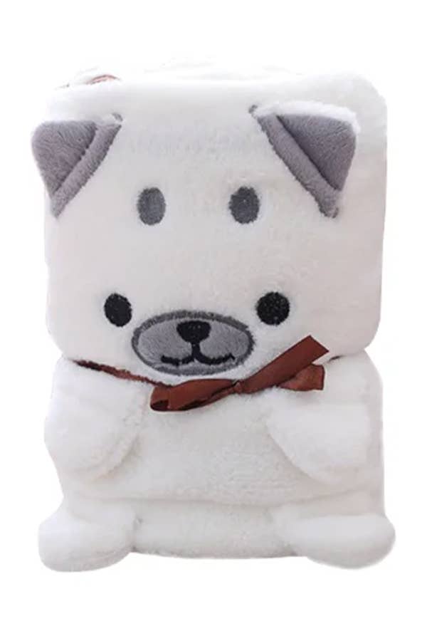 Shiba Inu Puppy Dog Soft Terry Fleece Microfiber Blanket
