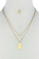 Stylish Double Layer Cross And Mary Necklace And Earring set
