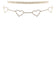 Rhinestone 5 Heart Choker Necklace