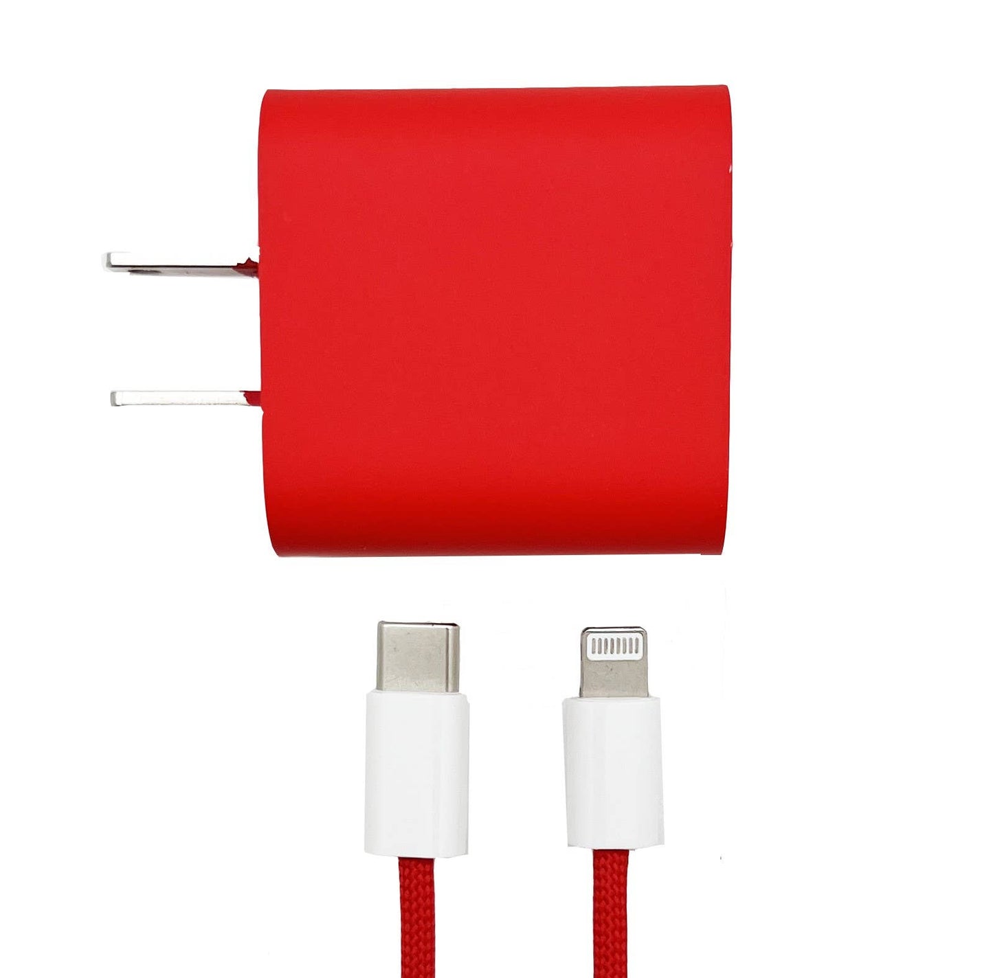 FAST 20W 3.3ft Lightening to USB-C Charger for iPhone: Lilac