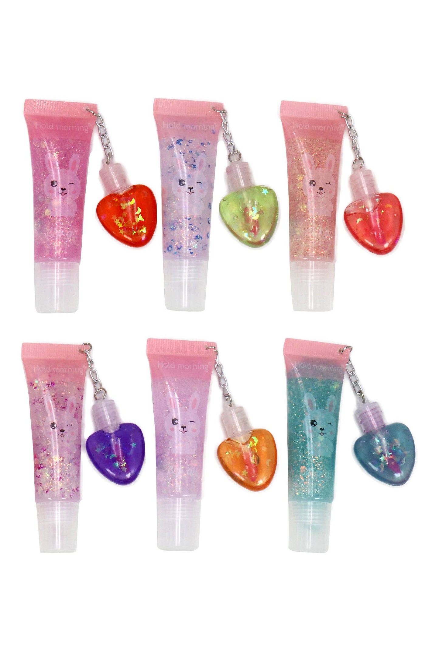 Bunny 2-in-1 Liquid Oil Lip Gloss Squeeze Tube - 24 pcs