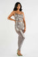 Metallic ruched set: M / TAUPE