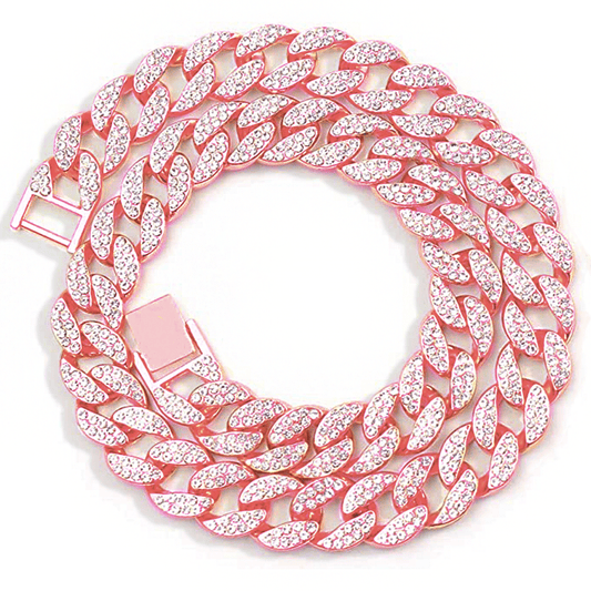 Cuban Necklace (15mm, Rose Gold)