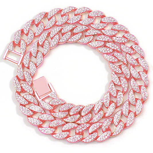 Cuban Necklace (15mm, Rose Gold)
